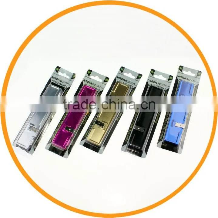 Aluminum DDR DDR2 DDR3 SDRAM memory Cooler Cooling Heat Spreader from dailyetech