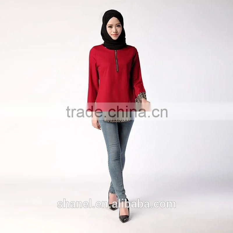 new muslim women loose blouse shirts