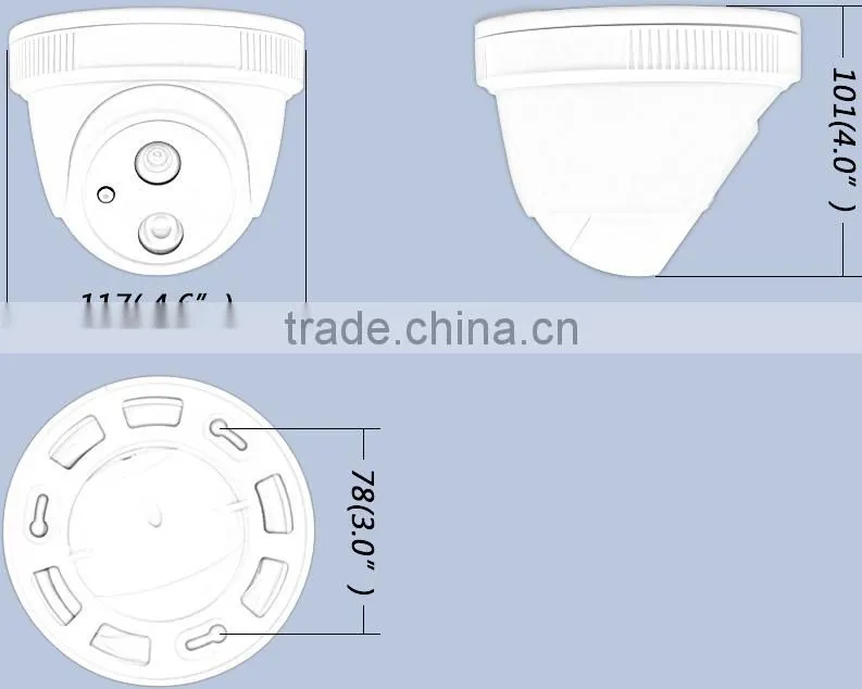IW-P6015GE HD 1.0MP Built in IR CUT IP CCTV Camera