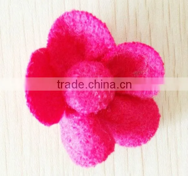 Small Red Felt flower