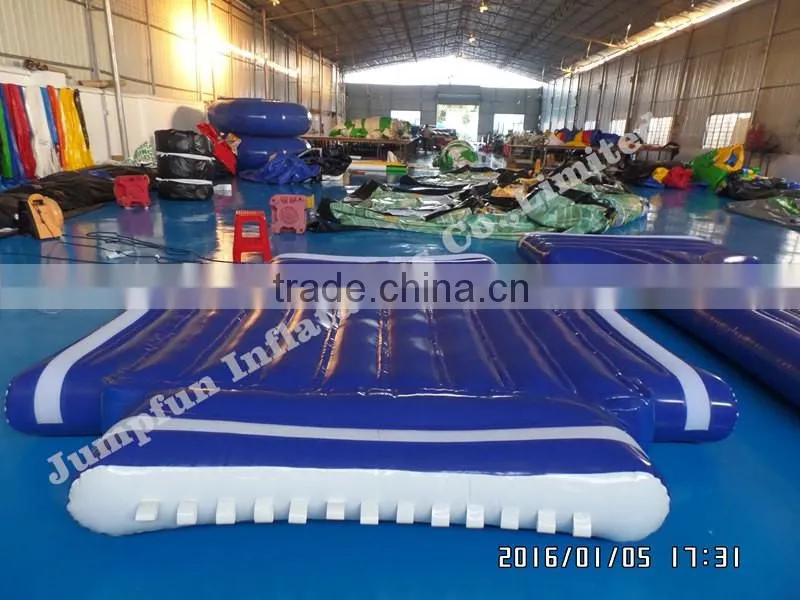 Inflatable Air Mat/Inflatable floating platform aqua playground inflatable cross floating mattress