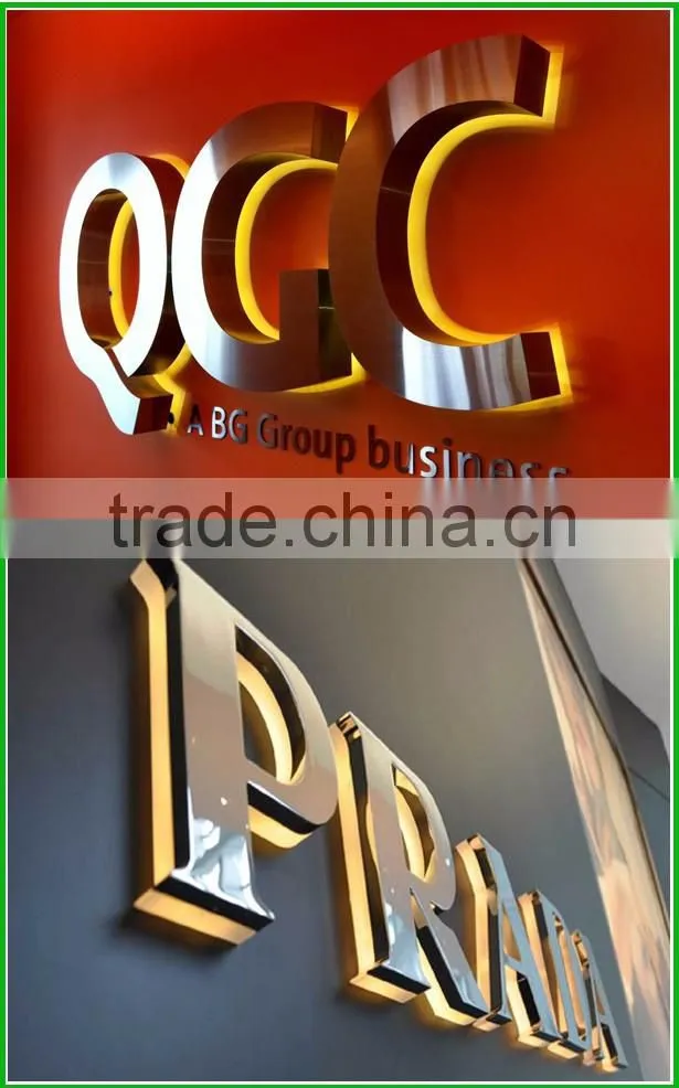 PDL Polished Stainless Steel Led 3D Metal Letter
