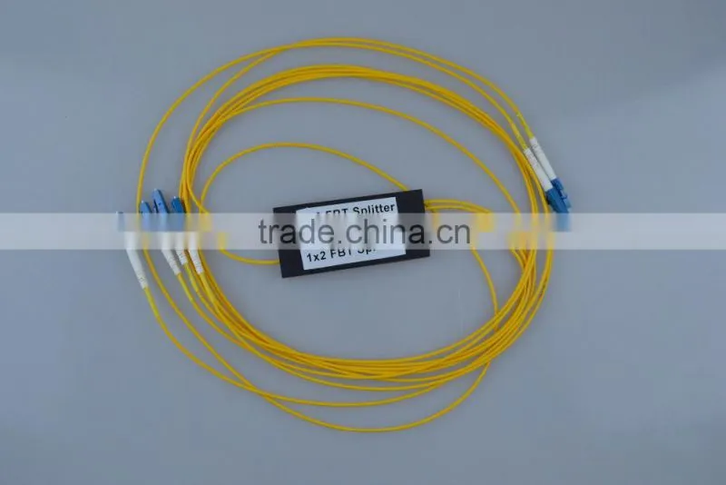 Single Mode 1x2 Fiber Optic FBT Splitter