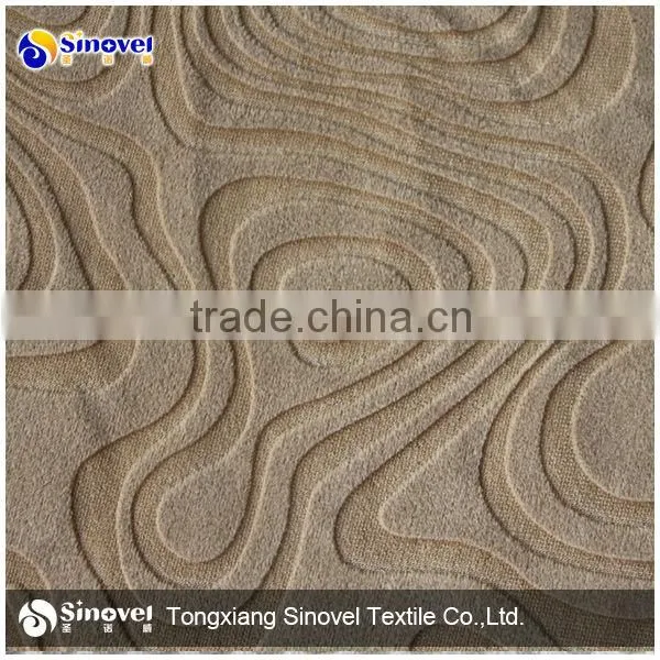 Burnout Velboa Fabric With TC For Home Textile