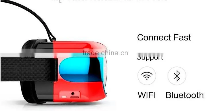 Low price RK3126 cpu vr headset, android 5.1 OS and 720p HD screen all in one vr