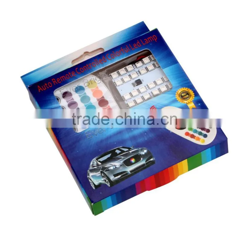 2016 RGB LED light auto remote controlled colorful led panel lighting