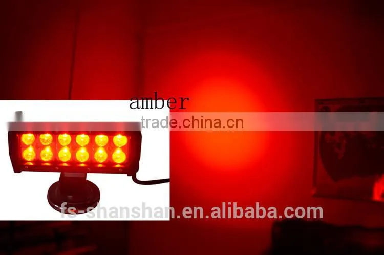 HOT SALE! Stainless steel Waterproof 3W Cree LED light bar cree 36w truck roof off road tractor light bar/car pilot led light
