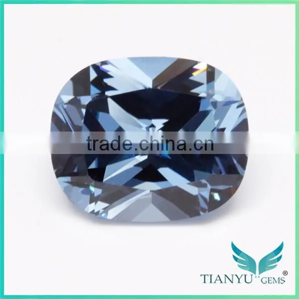 Wuzhou gem hot gemstone Processing Loose 10x12 #106 blue Synthetic Gemstone Spinel gems for sale