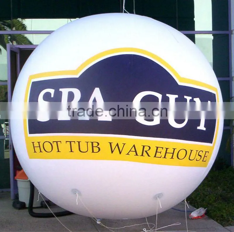 Hola red airship/helium balloon for advertising