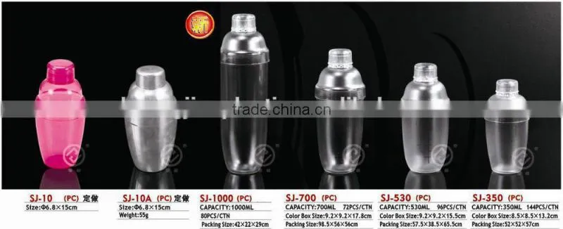 Plastic shaker bottle