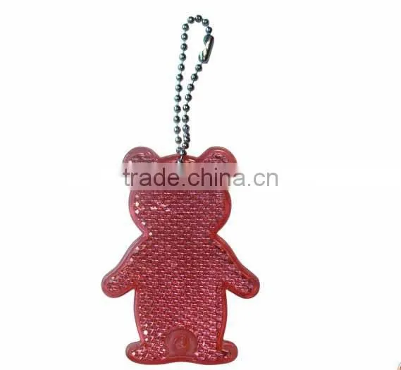 reflective ive personalized heart shaped custom soft pvc keychains