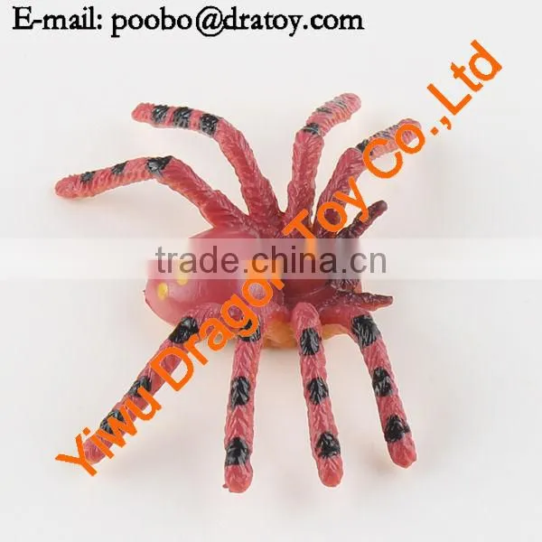 12 designs pvc colorful spider toy
