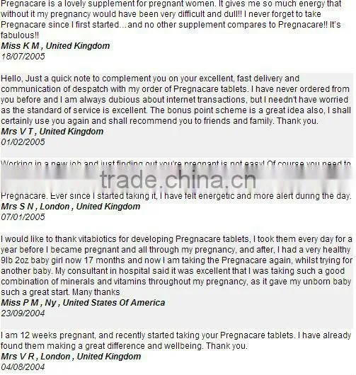 Vitabiotics Pregnacare Original 90 Tablets