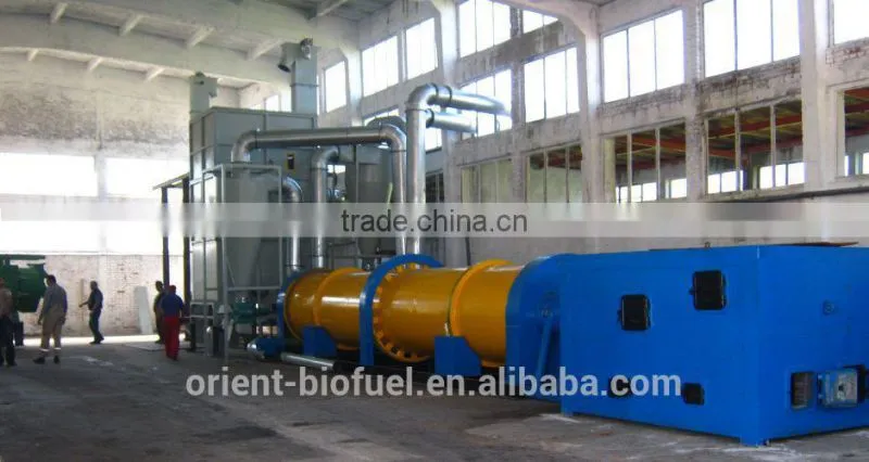 Low consumption wood chips rotary drum dryer from Jining TN-ORIENT