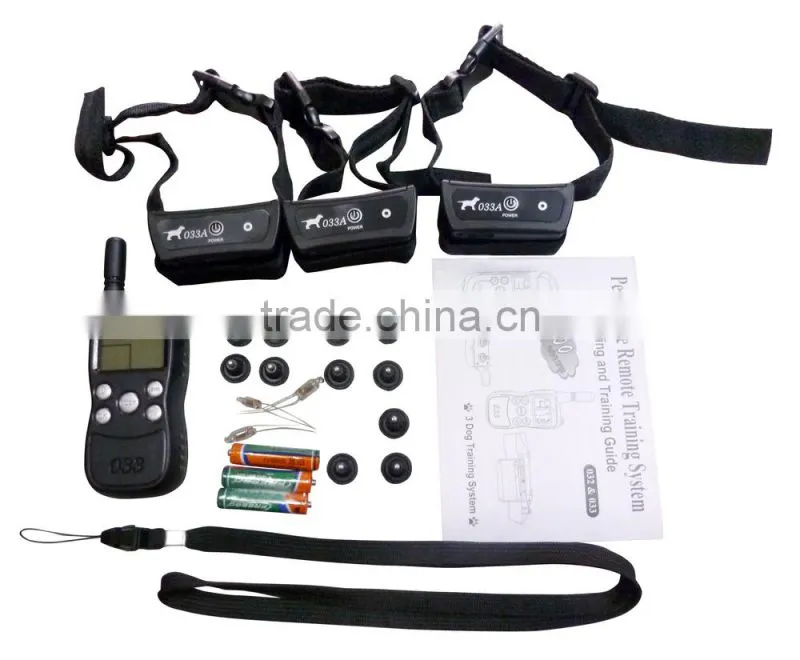 Visson wholesale pet training products VS-033 electric remote dog training collar with waterproof