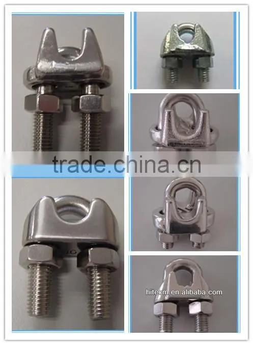 high quality ZINC PLATED ITALIAN TYPE DROP FORGED WIRE ROPE CLIP