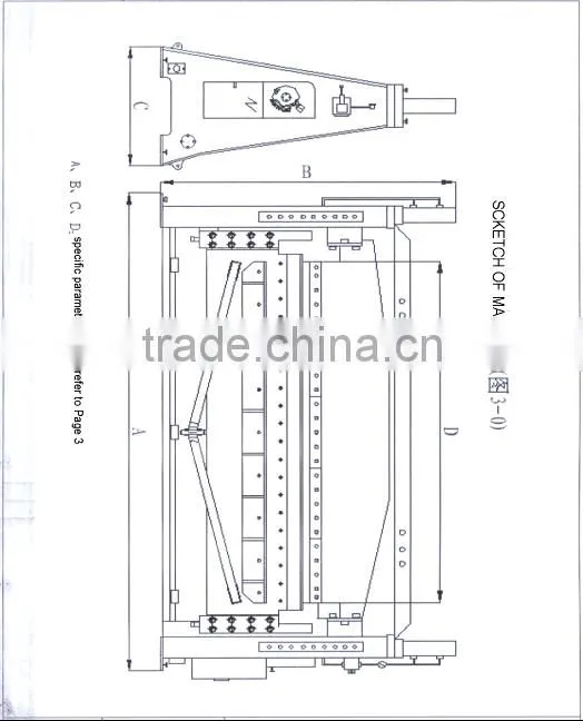HYDRAULIC FOLDING MACHINE