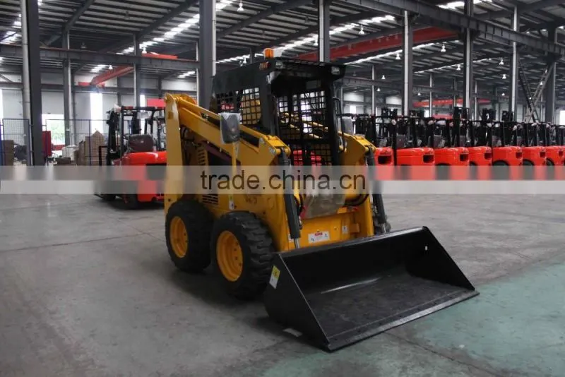 60hp Mini Skid Loader Price 800kg China Brand WECAN 800F Skid Steer Attachments