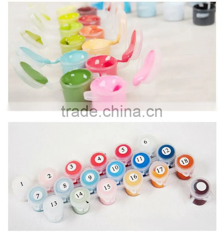 DIY oil painting by numbers painting toy