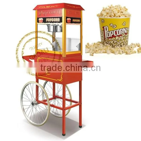 professional stainless steel industrial hot air gas football popcorn making machine maker
