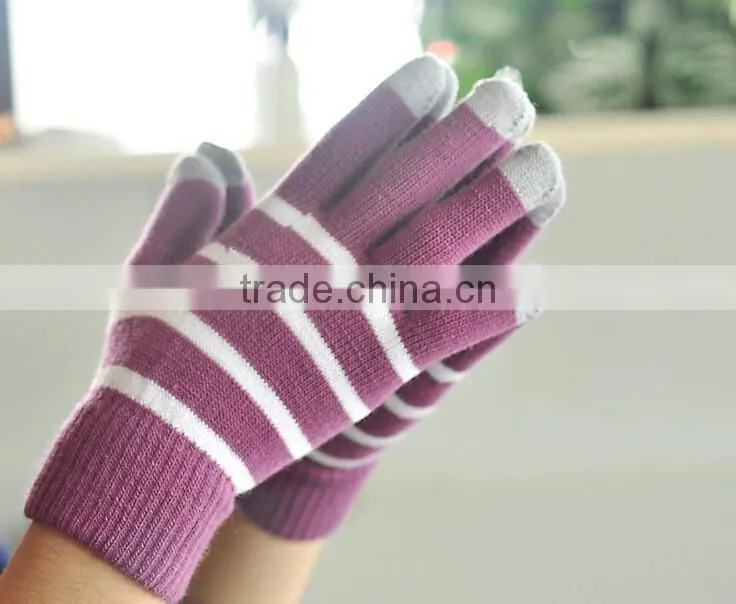 soft warn golves for touch screen smart mobile phone