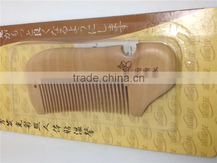 100%Nature Peach Wooden Combs 11.5*4.5