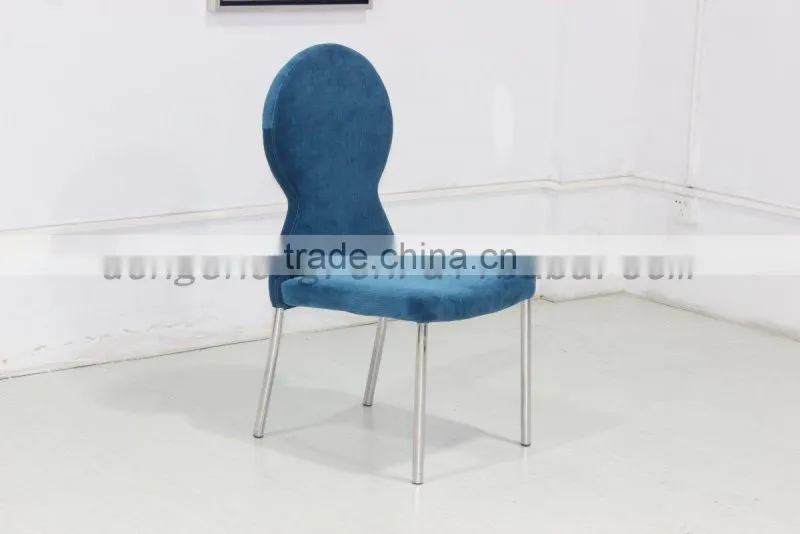 BY2611 fabric dining chair upholstered stainless steel dining chair