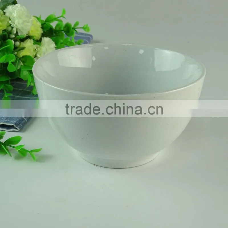 Cheap price big quantity stock white ceramic rice bowl for hotel