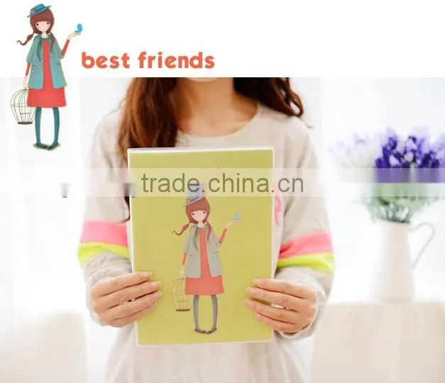 Creative cute cheap girls paper notebook