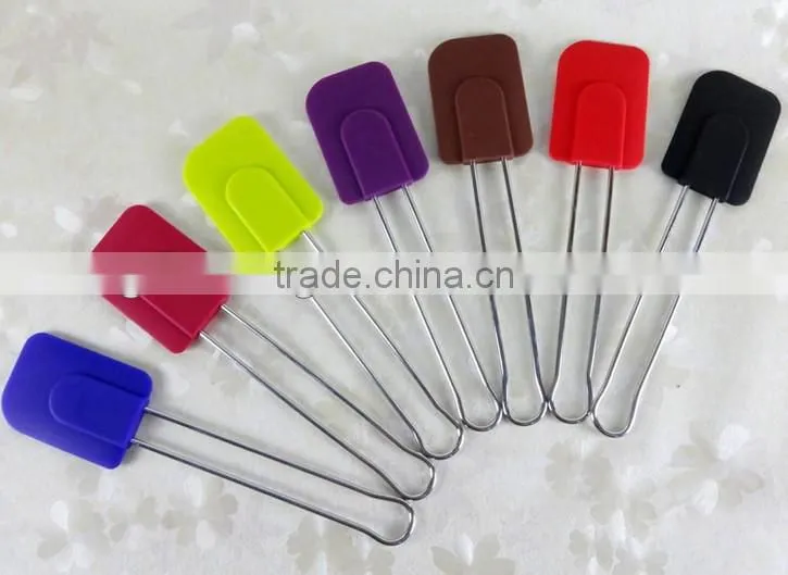 silicone spatula with stainess steel handle