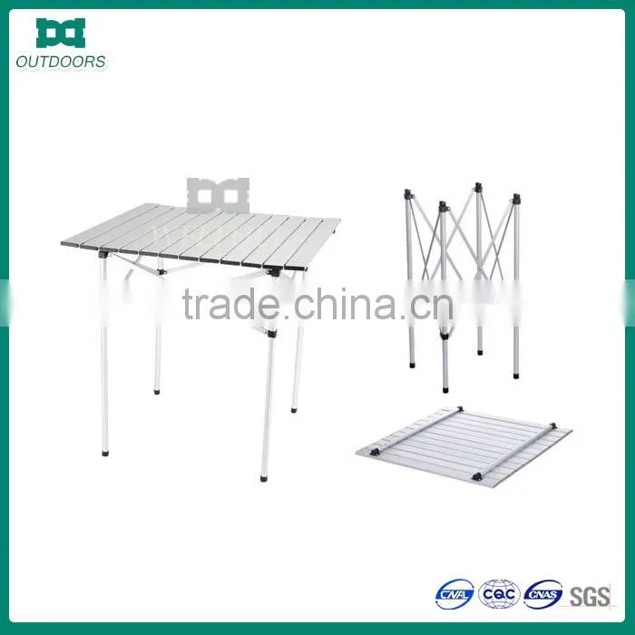 Portable camping aluminum folding table