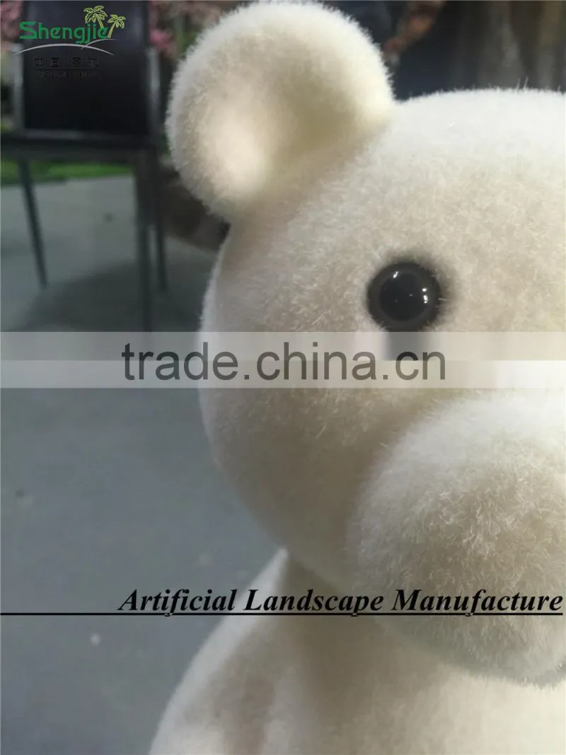 artificial white bear grass moss animal,topiary moss,artificial moss for decoration