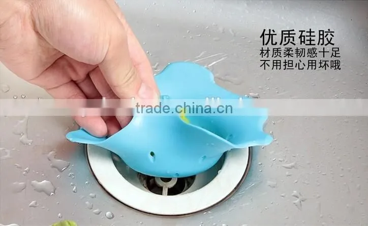 Flower design kitchen/bathroom sink strainer