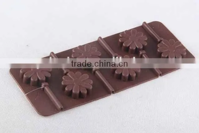 Lollipop design silicone ice cube mold creative silicone ice cube tray/chocolate mold