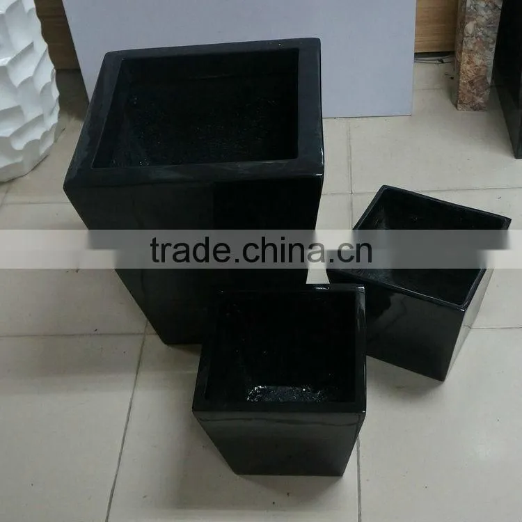 Big fiberglass flower pot