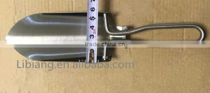 Hot folding stainless steel mini shovel for fishing necessity