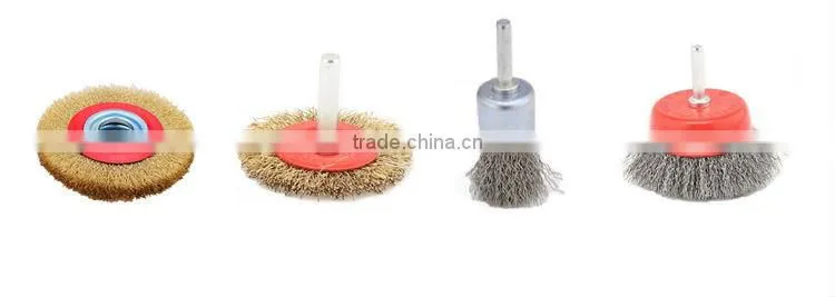 Brass Coated Twist Wire Cup Brush(65mm~150mm)