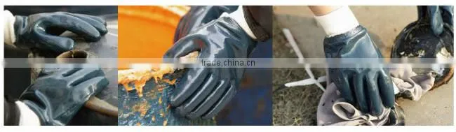 NMSAFETY Heavy duty oil resistant working gloves nitrile gloves chemical resistance