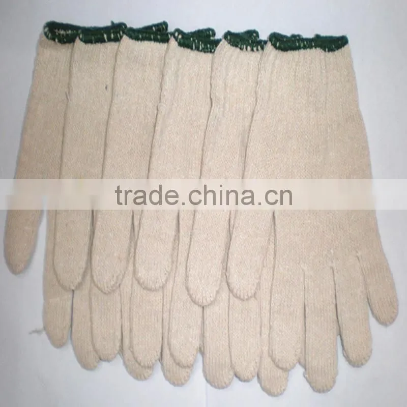 10 gauge nature white cotton knitted glove