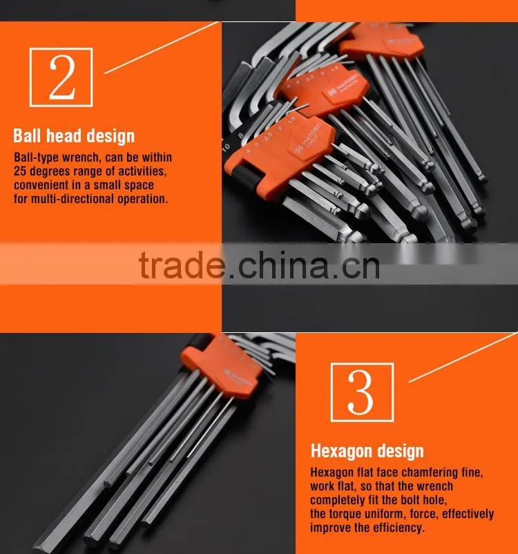 9 PCS SHORT BALL KEY WRENCH