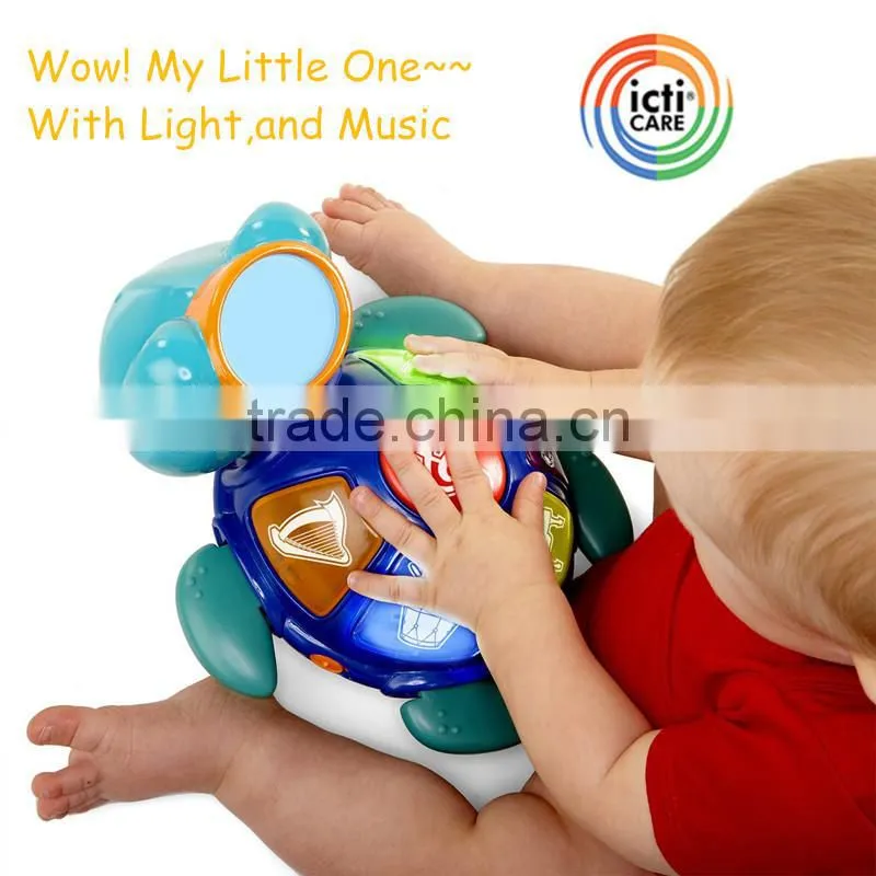 2015 new hot baby toy turtle toy with light and melodies for sale, best turtle gift toy from dongguan ICTI supplier