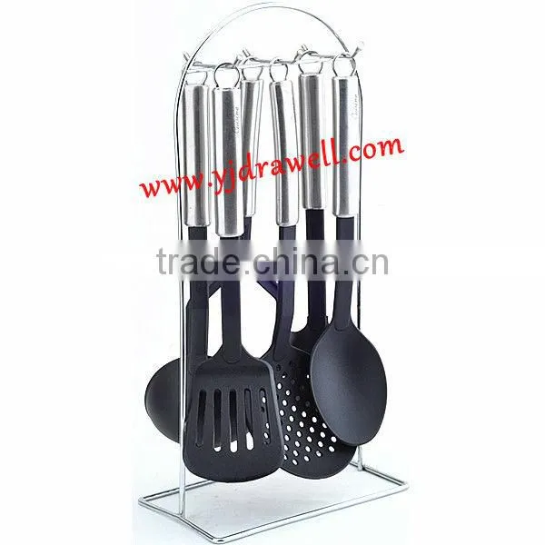 NY-1004 6 Pcs Nylon kitchen tool set with stand