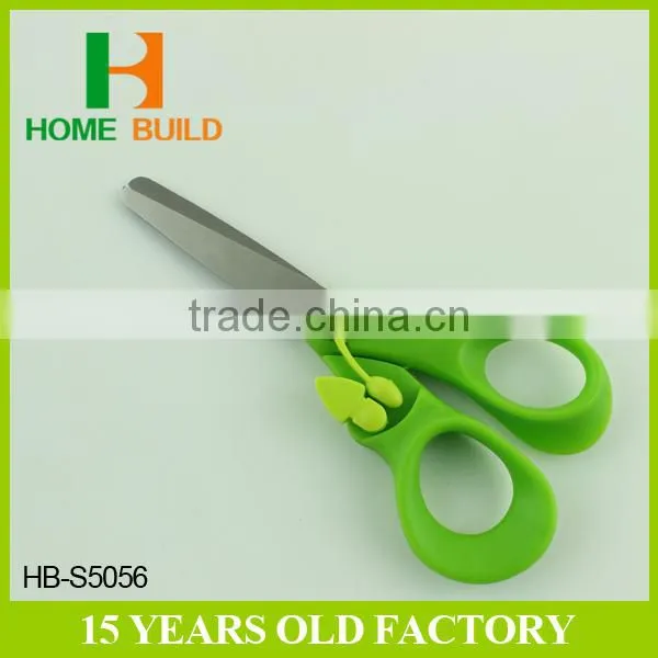 Factory price HB-S5056 5'' Stainless Steel Student Scissors with safety Lock