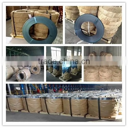 factory direct sale blue oiled steel packing strips blue waxed steel packing strips