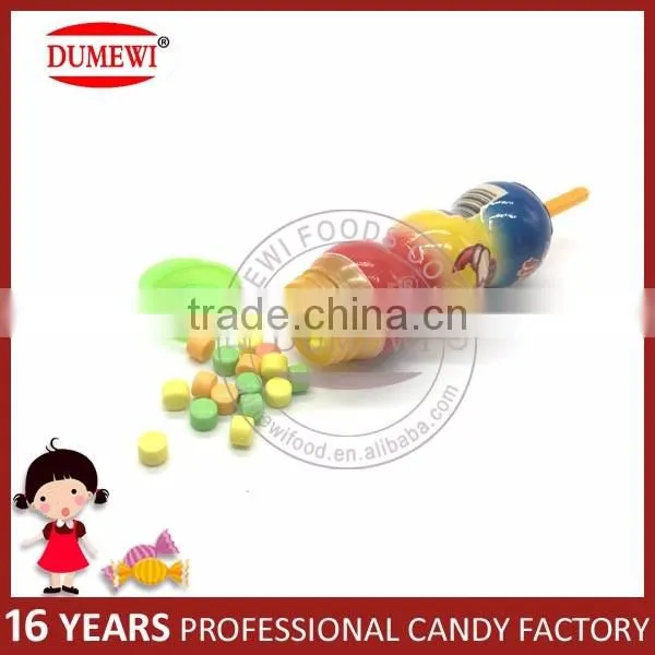 Fruit Flavor Hard Candy Gourd Shape Lollipop Toy Candy