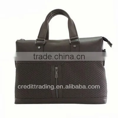 Fashion Mens PU Briefcase /Computer Bag with Plaid Surface