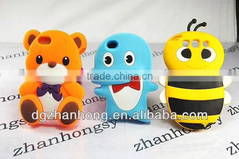 Phone protector: 3D animal shape cell phone case for nokia c1-01