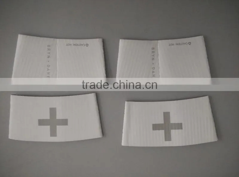 Hot Beverage Coffee Cup Sleeve 2 to 20 oz. Paper Sleeves