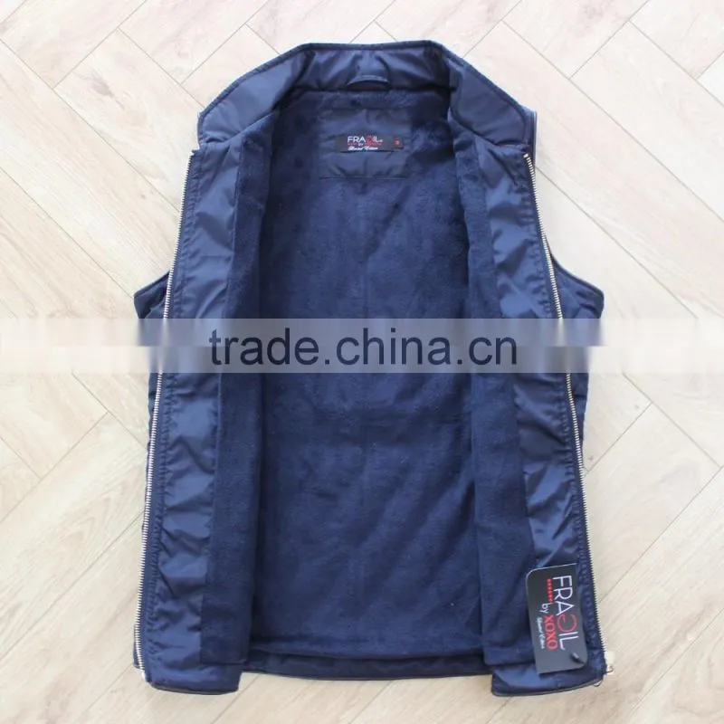Woman Formal Sleeveless Jacket , Winter Padding Woman Vest For Sale