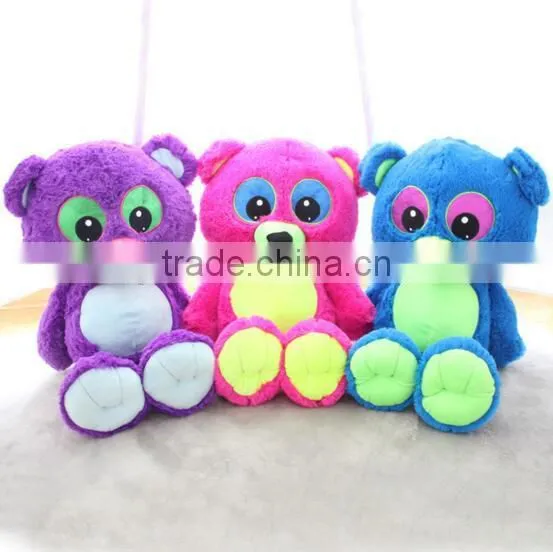 Big eye soft stuffed teddy bear plush toy sleeping teddy bear toy
